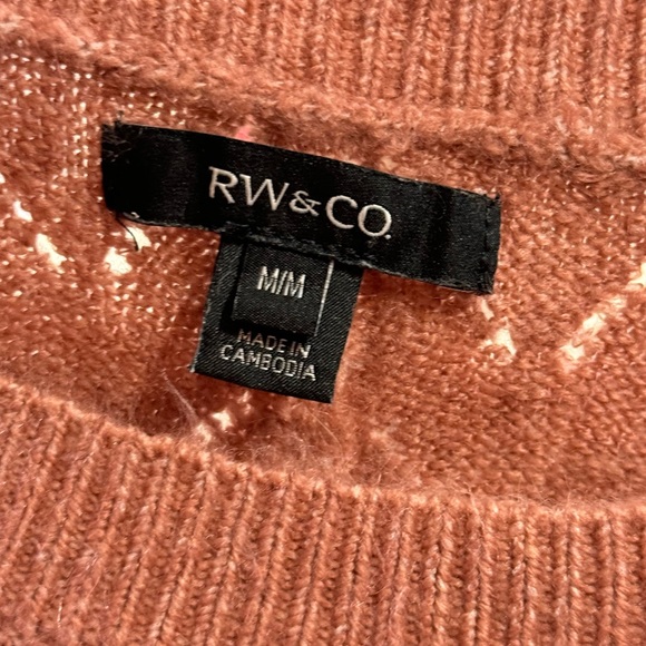 527.RW&CO Cropped knit sweater, size M - Picture 3 of 8